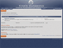 Tablet Screenshot of kingsdungeons.com